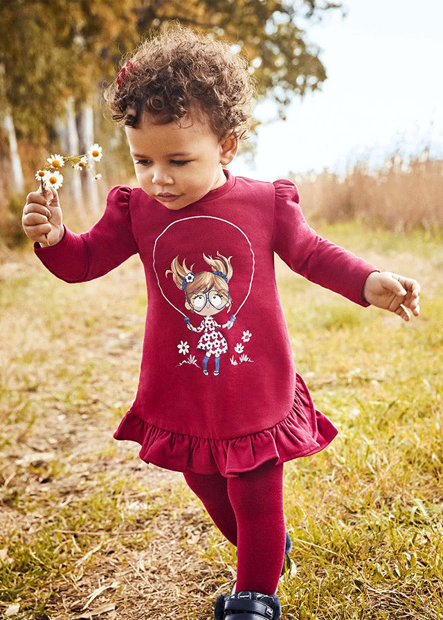 Mayoral 2913 014 Raspberry Fleece Dress JMK Junior