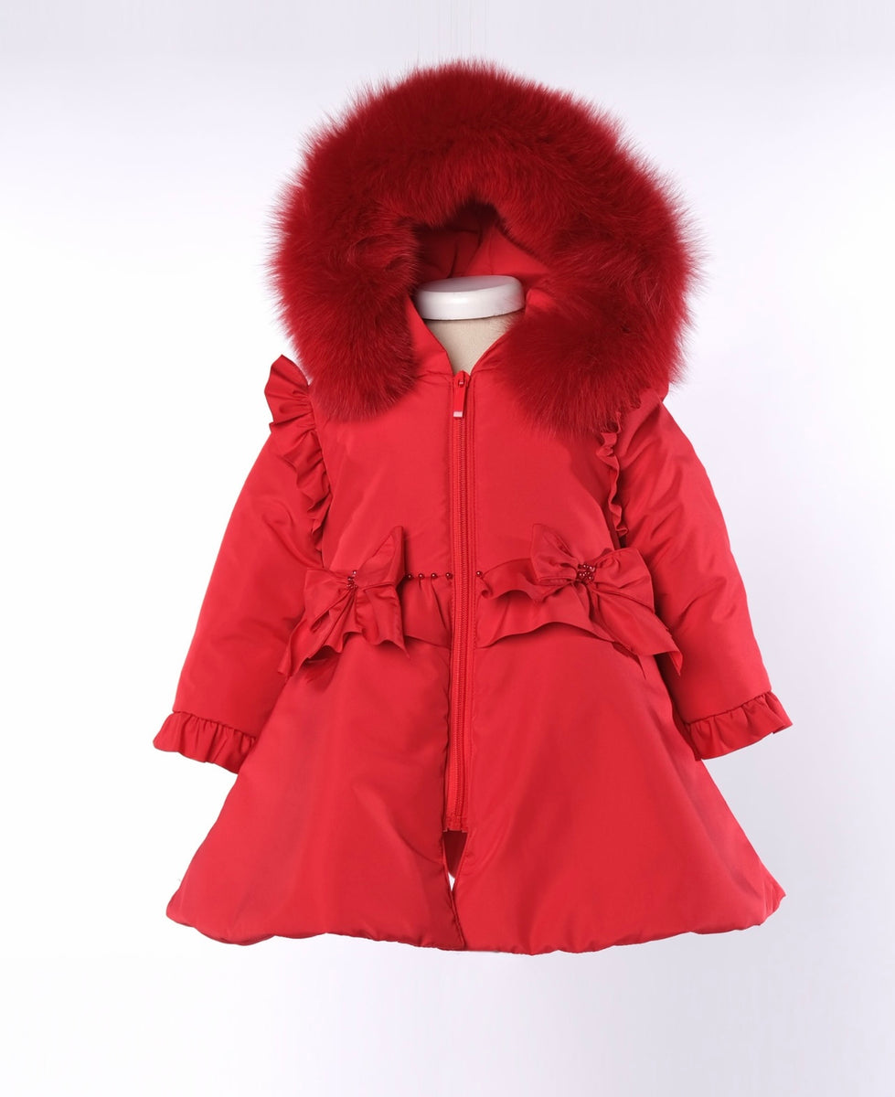 BIMBALO PINK BUTTON BOW COAT main image 0