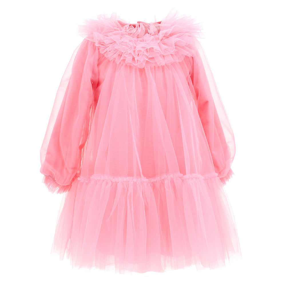 monnalisa pink dress Monnalisa Rose Tulle Dress