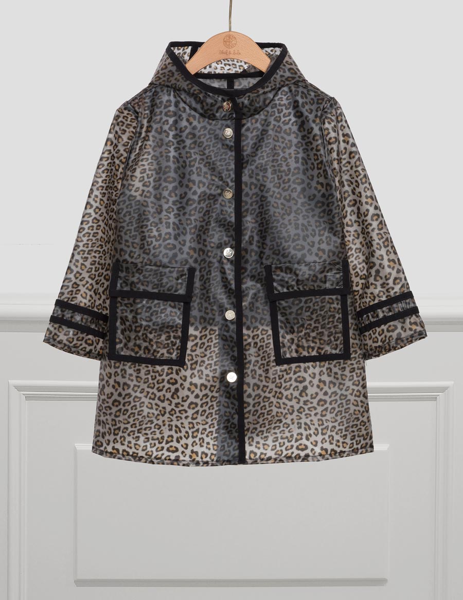 Abel Lula 5853 Leopard Print Raincoat with Gilet JMK Junior